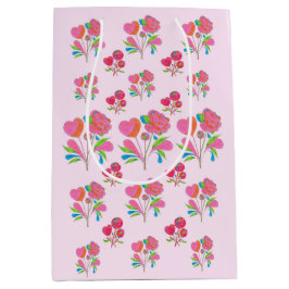Geschenktasche Lollipop Blume Mittlere Geschenktüte