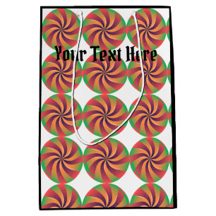 Geschenktasche Medium mit schwarzer Farbe Ihre Tex Mittlere Geschenktüte