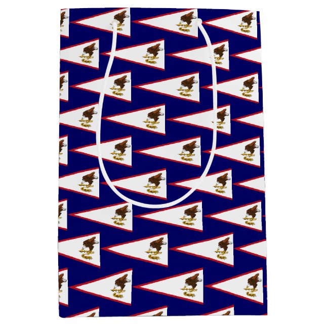 Geschenktasche mit Amerikanisch-Samoa, USA Mittlere Geschenktüte (Vorderseite)