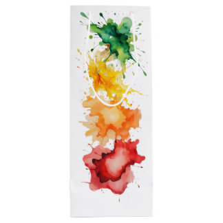 Geschenktasche mit Aquarellständern Geschenktüte Für Weinflaschen