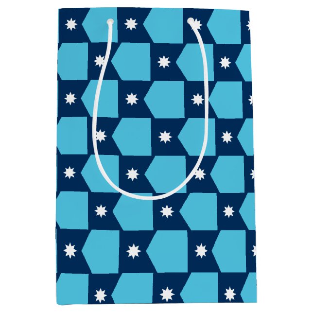 Geschenktasche mit der Flagge von Minnesota, USA Mittlere Geschenktüte (Vorderseite)