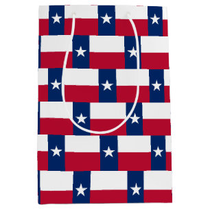 Geschenktasche mit der Flagge von Texas, USA Mittlere Geschenktüte