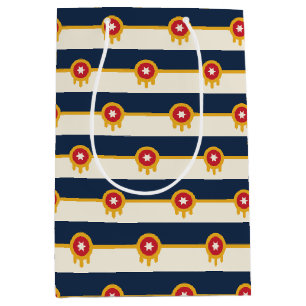 Geschenktasche mit der Flagge von Tulsa, USA Mittlere Geschenktüte