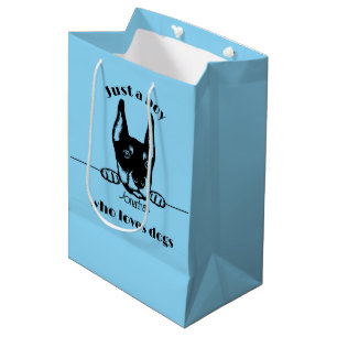Geschenktasche mit Design für Hunde-Liebhaber Mittlere Geschenktüte