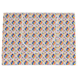 Geschenktasche mit einem farbenfrohen geometrische große geschenktüte