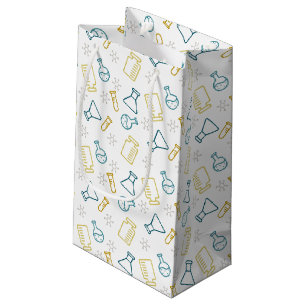 Geschenktasche mit wissenschaftlichen Symbolen in  Kleine Geschenktüte