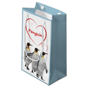 Geschenktasche Pinguine Liebende Kleine Geschenktüte