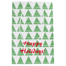 Geschenktasche - stilisierte Weihnachtsbaumen