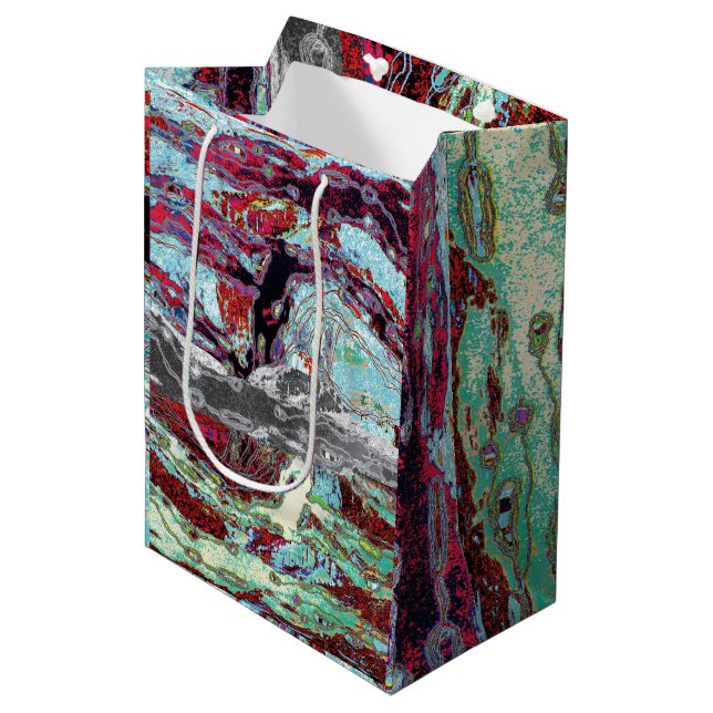 Geschenktasche – Strata Pulse Mittlere Geschenktüte (Vorderseite Schrägansicht)