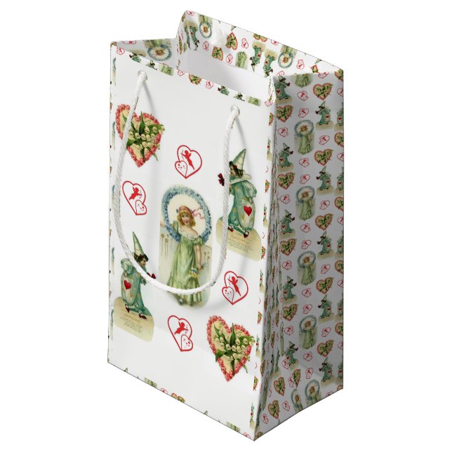 Geschenktasche Valentine Kleine Geschenktüte (Vorderseite Schrägansicht)