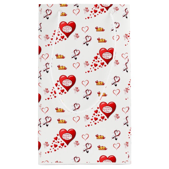 Geschenktasche Valentine Kleine Geschenktüte (Rückseite)