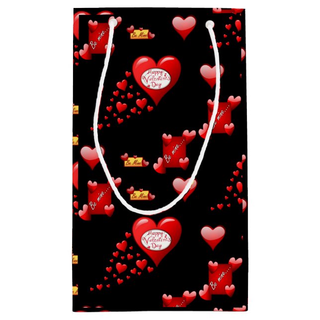 Geschenktasche Valentine Kleine Geschenktüte (Rückseite)