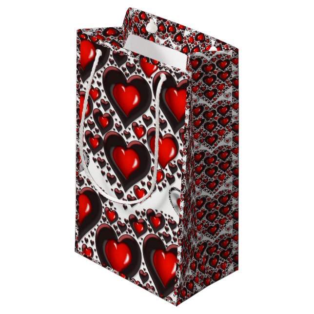 Geschenktasche Valentine Kleine Geschenktüte (Vorderseite Schrägansicht)