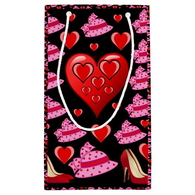 Geschenktasche Valentine Kleine Geschenktüte (Rückseite)