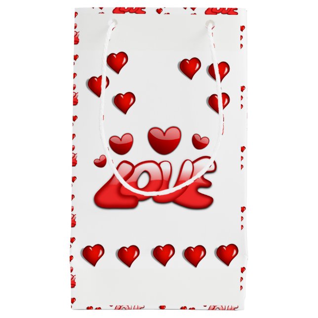 Geschenktasche Valentine Kleine Geschenktüte (Vorderseite)