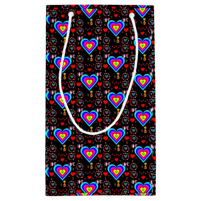 Geschenktasche Valentine Kleine Geschenktüte (Rückseite)