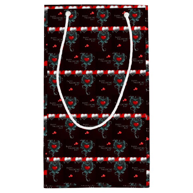 Geschenktasche Valentine Kleine Geschenktüte (Rückseite)