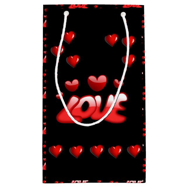 Geschenktasche Valentine Kleine Geschenktüte (Rückseite)