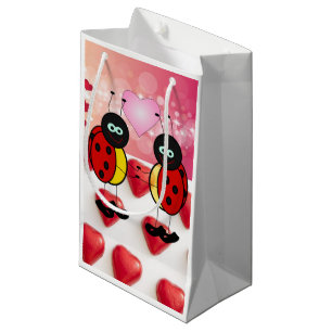 Geschenktasche Valentine's Ladybug Kleine Geschenktüte
