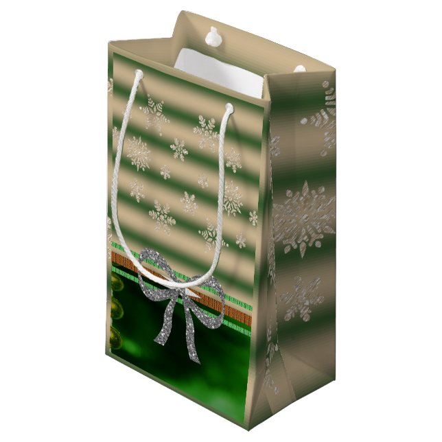 Geschenktasche Weihnachten Kleine Geschenktüte (Vorderseite Schrägansicht)