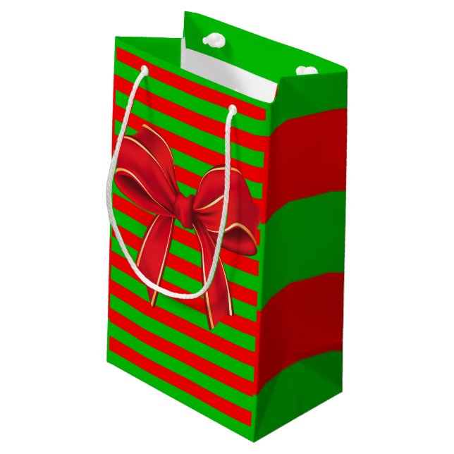 Geschenktasche Weihnachten Kleine Geschenktüte (Rückseite Schrägansicht)