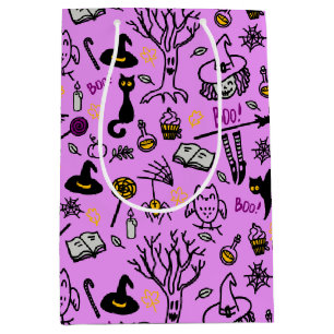 Geschenktaschen zu Halloween. Mittlere Geschenktüte