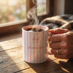 Geschenktasse zur Ankündigung an Opa, dass man Vat Tasse
