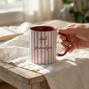 Geschenktasse zur Ankündigung an Opa, dass man Vat Tasse