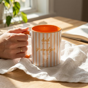 Geschenktasse zur Ankündigung an Opa, dass man Vat Tasse
