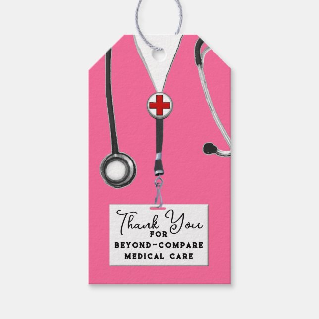 Geschenktasten für Krankenpflege Geschenkanhänger (Vorderseite)