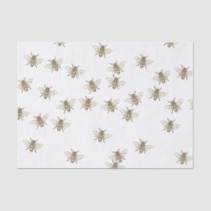 Geschenkte Honigbienen Vintage Bienenhonigwraps Seidenpapier