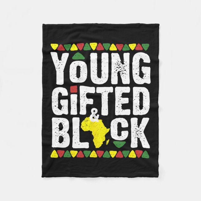 Geschenkte junge schwarze Dashiki-Afrikanische Sto Fleecedecke (Vorderseite)