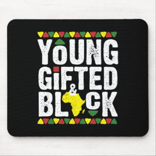 Geschenkte junge schwarze Dashiki-Afrikanische Sto Mousepad