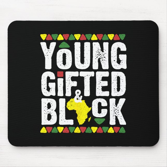 Geschenkte junge schwarze Dashiki-Afrikanische Sto Mousepad (Vorne)