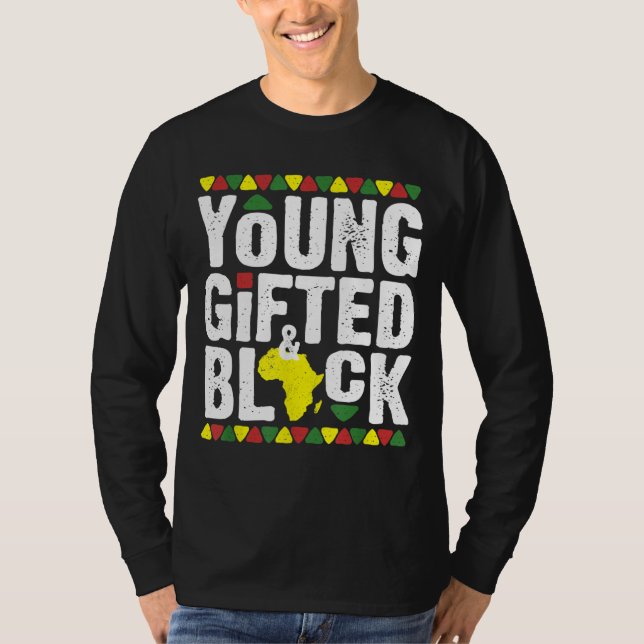 Geschenkte junge schwarze Dashiki-Afrikanische Sto T-Shirt (Vorderseite)