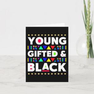 Geschenkte schwarze Girl Magic Juneteente Black Hi Karte
