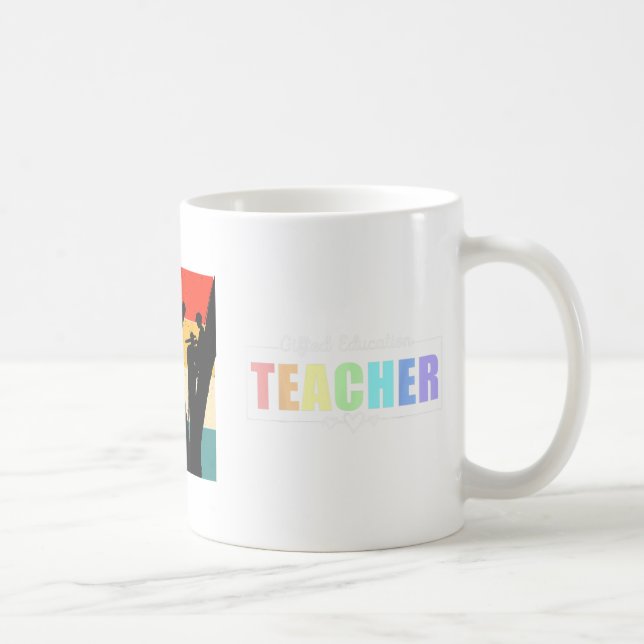 Geschenkte und talentierte Lehrerin Coole Bildung Kaffeetasse (Rechts)
