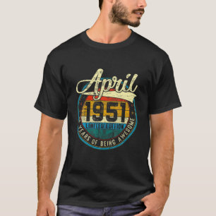 Geschenktes Vintages Geschenk vom April 1951 70. G T-Shirt