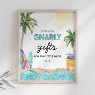 Geschenktisch-Party-Schild Poster