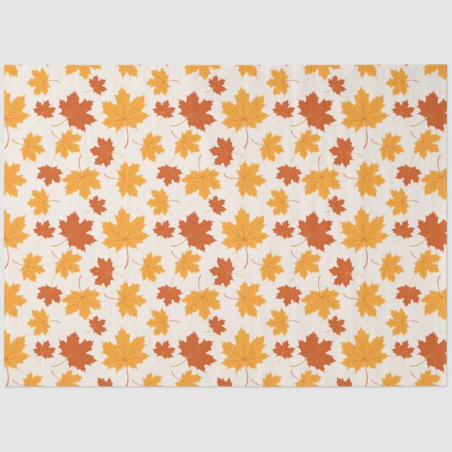 Geschenktücher Papier Herbst Herbstlaub (Vorderseite)
