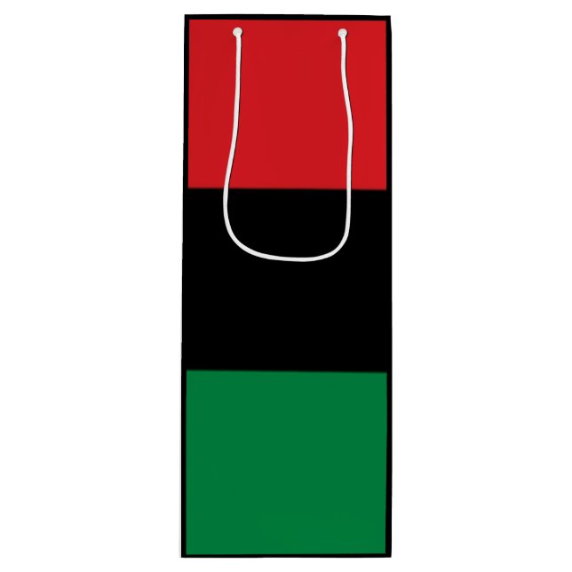 Geschenktüte aus Rot und Grün Für Weinflaschen (Vorderseite)