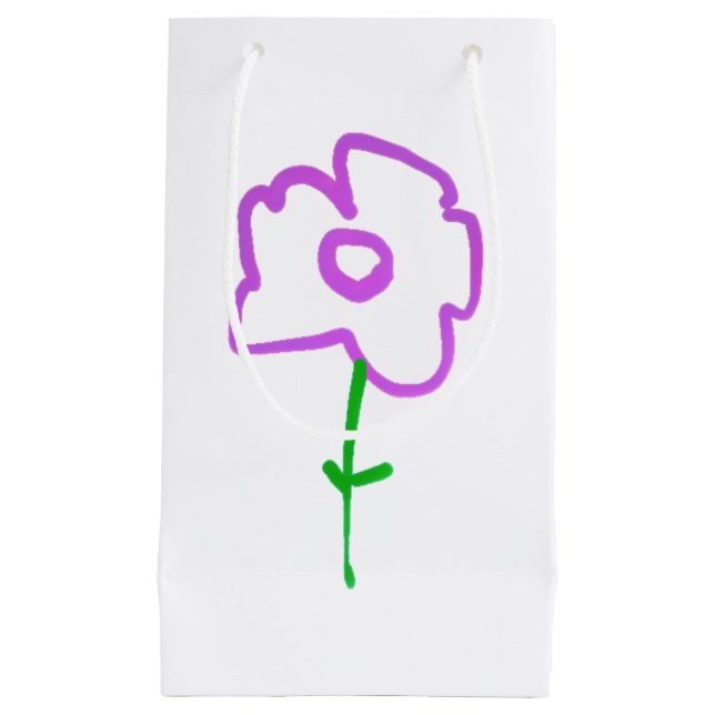 GESCHENKTÜTE BLUMEN DESIGN STIL  (Vorderseite)