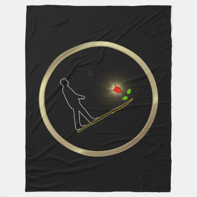 Geschenktüte Minimalkunst Fleecedecke (Vorderseite)