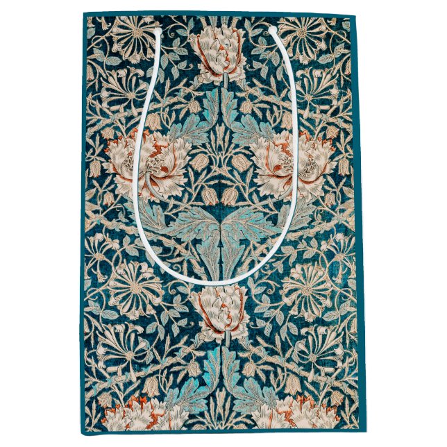 Geschenktüte: WILLIAM MORRIS : HONEYSUCKLE Mittlere Geschenktüte (Vorderseite)