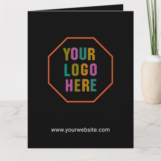 Geschenktüten aus Papier mit Firmenlogo, kein Mini Karte (Vorderseite)