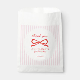 Geschenktüten Eleganter roter Geburtstagsbogen. Geschenktütchen