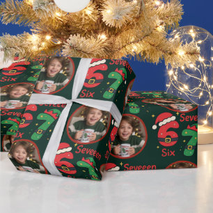 Geschenkverpackung für Jungen-Meilensteine mit Fot Geschenkpapier