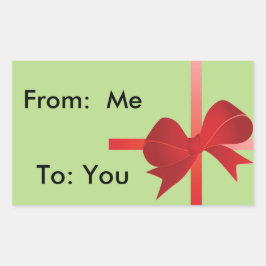 Geschenkverpackungen, die Sie anpassen können! Rechteckiger Aufkleber