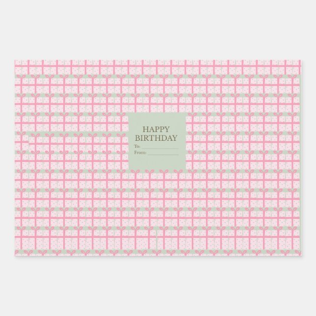 Geschenkverpackungsmaterial Geschenkpapier Set (Vorderseite)