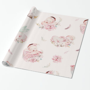 Geschenkverpackungspapier für Baby Shower Mädchen Geschenkpapier